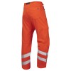 Leo Workwear Landcross Orange Hi Vis Stretch Work Trouser